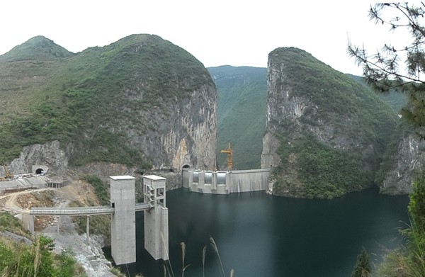 重慶云能云陽(yáng)縣蓋下壩水電站混凝土降溫工程